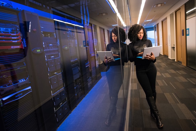 Salle de serveurs data center